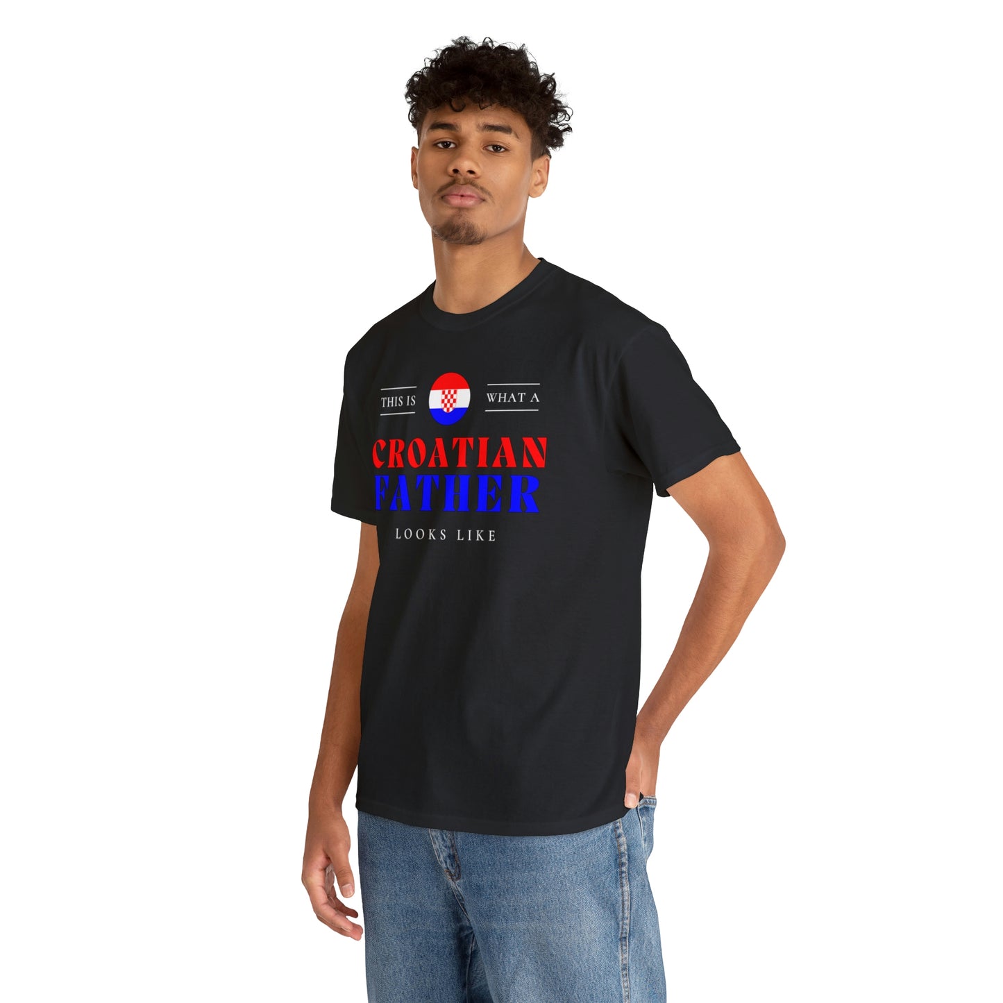 Croatian Father Looks Like Croatia Dad T-Shirt | Unisex Tee Shirt