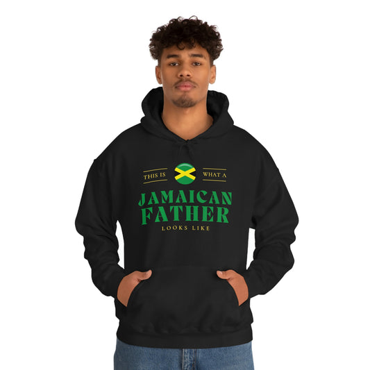 Jamaican Father Looks Like Jamaica Dad Hoodie | Unisex Pullover Hooded Sweatshirt