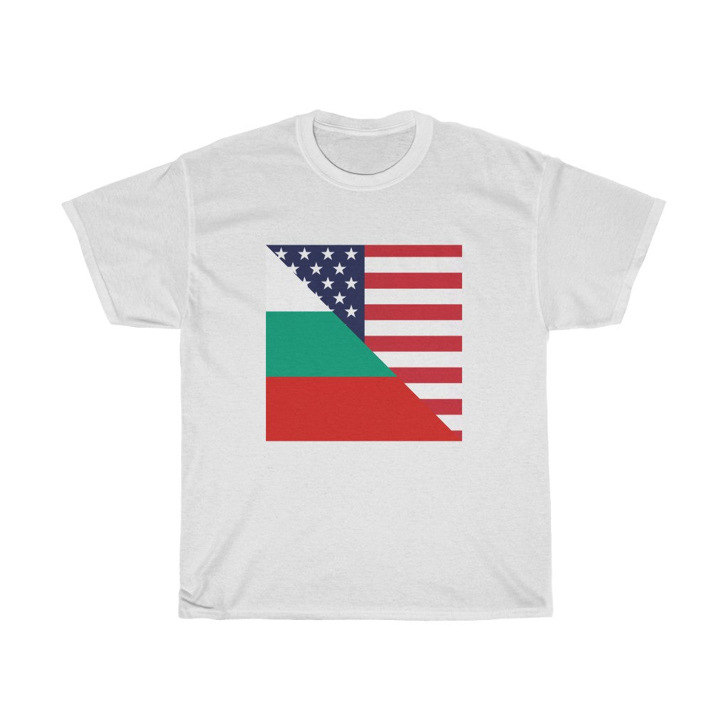 Bulgarian American Flag T-Shirt | Unisex Bulgaria USA Tee