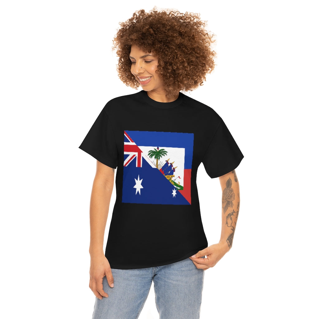 Haitian Australian Flag Tshirt | Unisex Australia Haiti Men Women Shirt