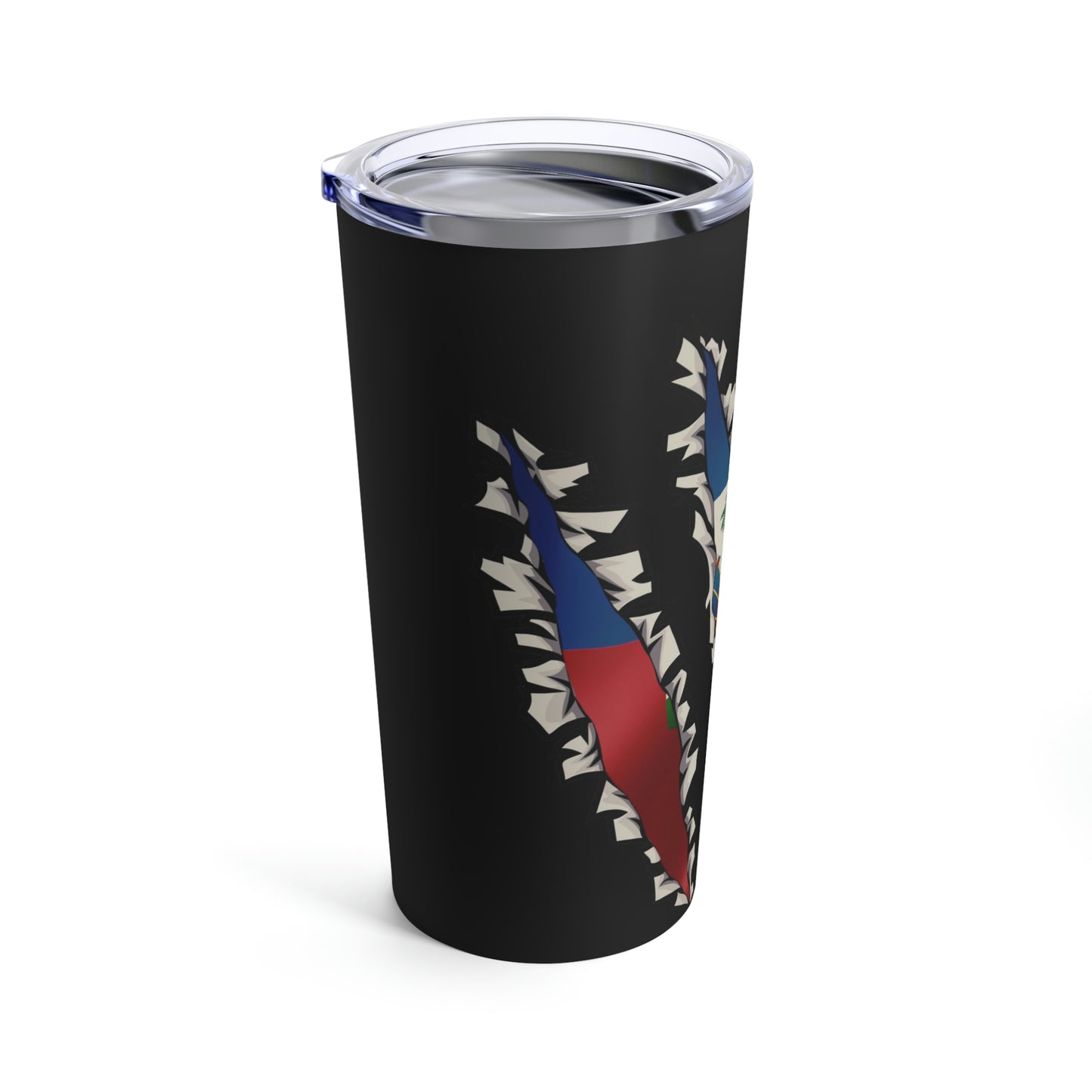 Haitian Flag Slash | Haiti Underneathe Tumbler 20oz