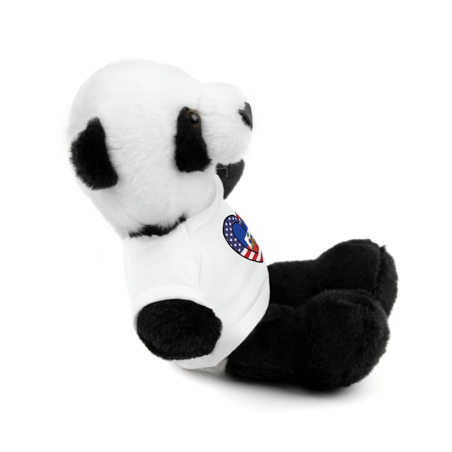 Haitian American Valentines Day Gift Stuffed Animal | Haiti USA Flag Toy