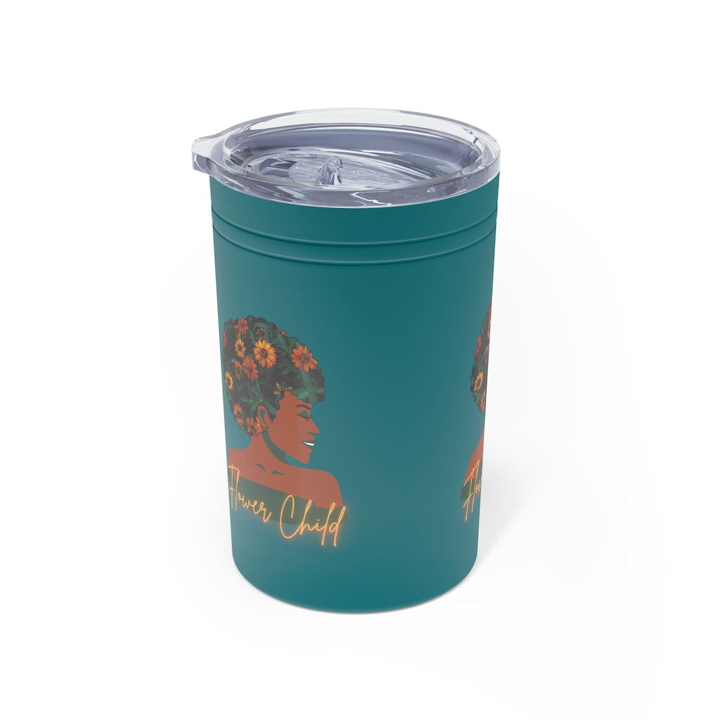 Flower Child Container | Earth Lady Vacuum Tumbler & Insulator, 11oz.