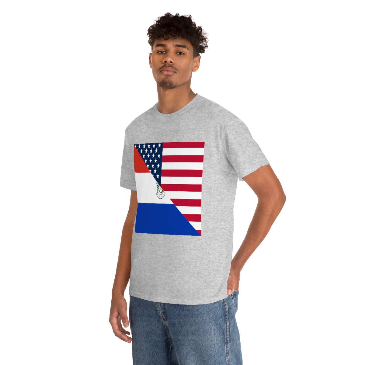 Paraguay American Flag Half Paraguyan USA T-Shirt | Unisex Tee Shirt