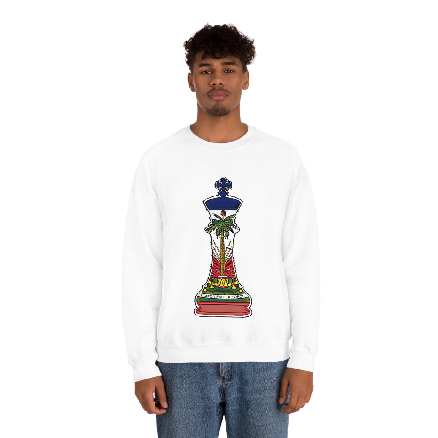 Haitian King Flag Crewneck Sweatshirt