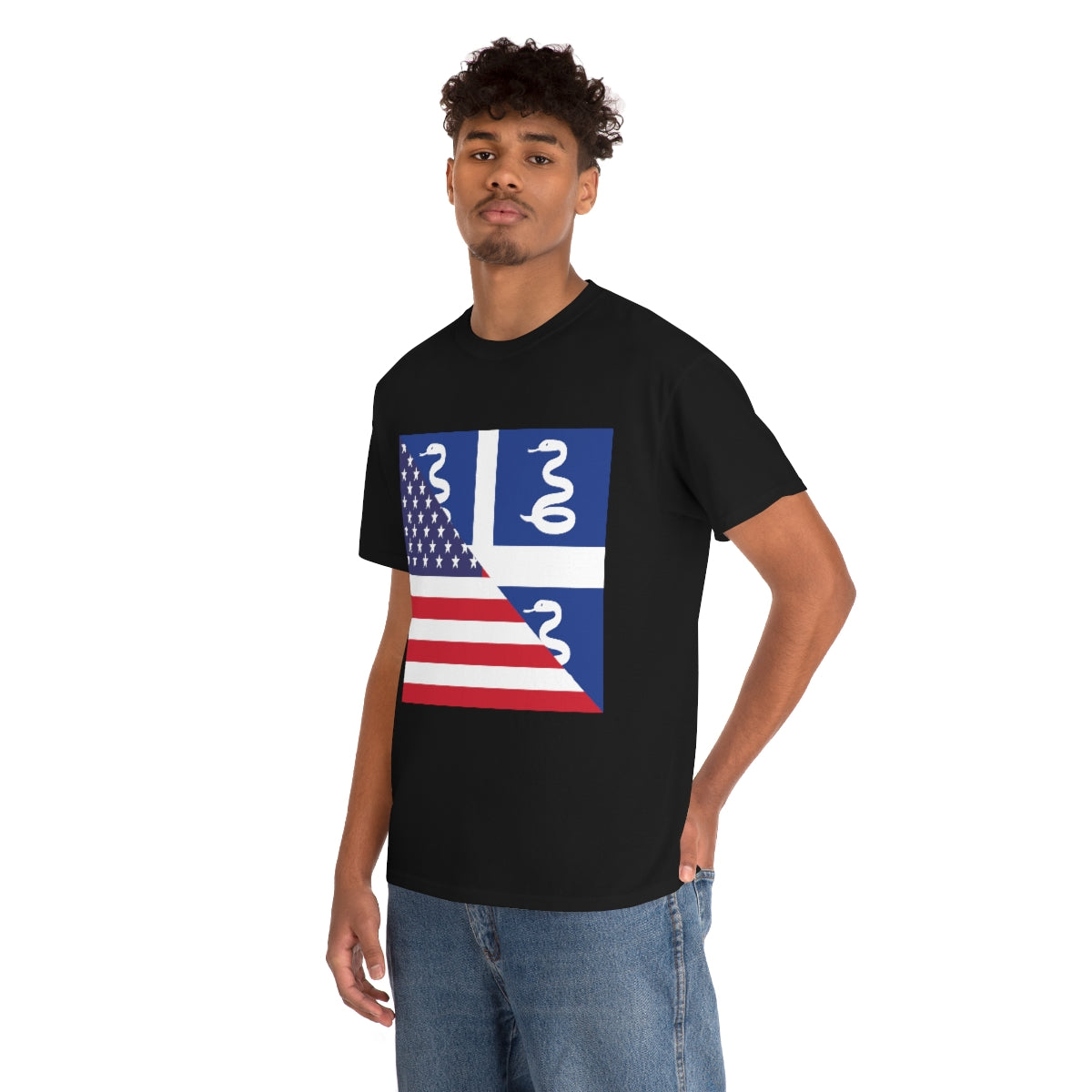 Martinique American Flag Half Martinician USA T-Shirt | Unisex Tee Shirt