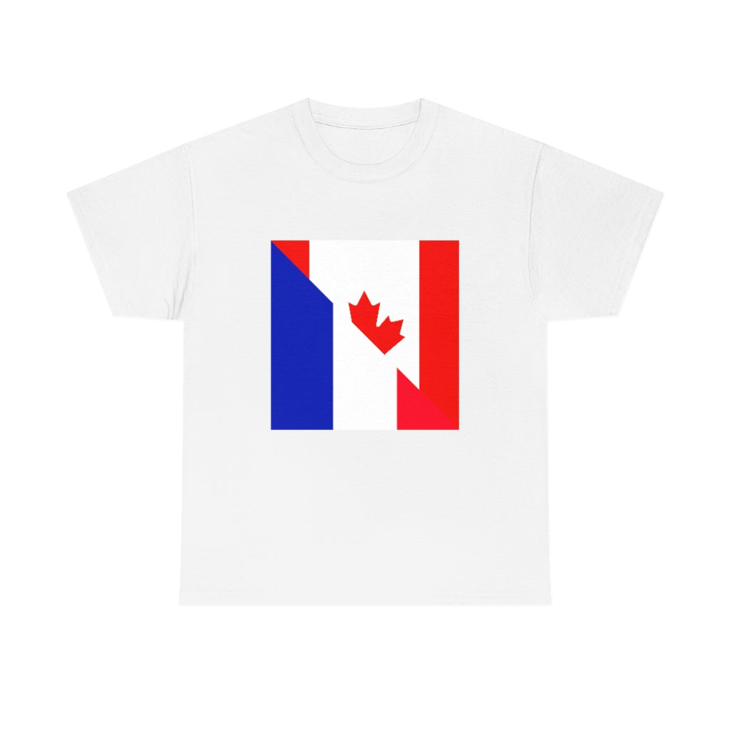 French Canadian Flag Shirt | Unisex Canada France Men Women TShirt