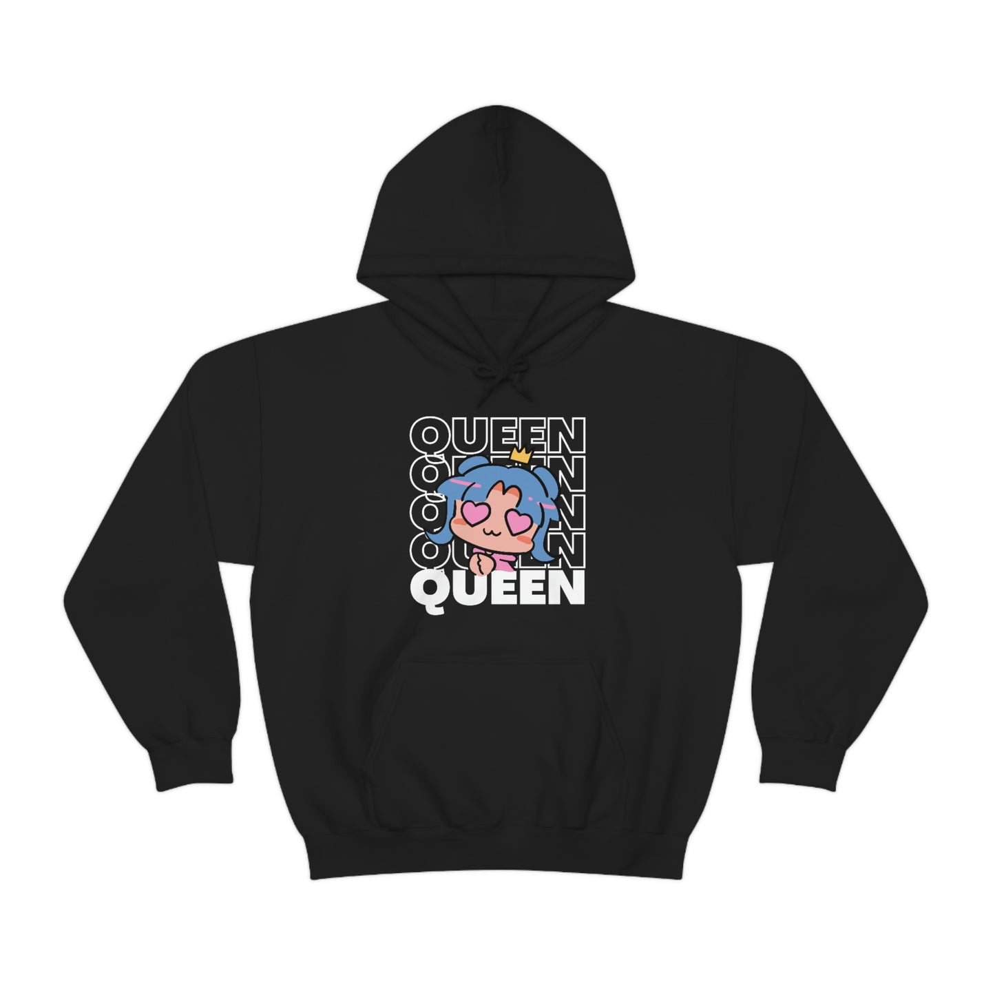 Anime Queen Royalty Crown Hoodie | Unisex Pullover Hooded Sweatshirt