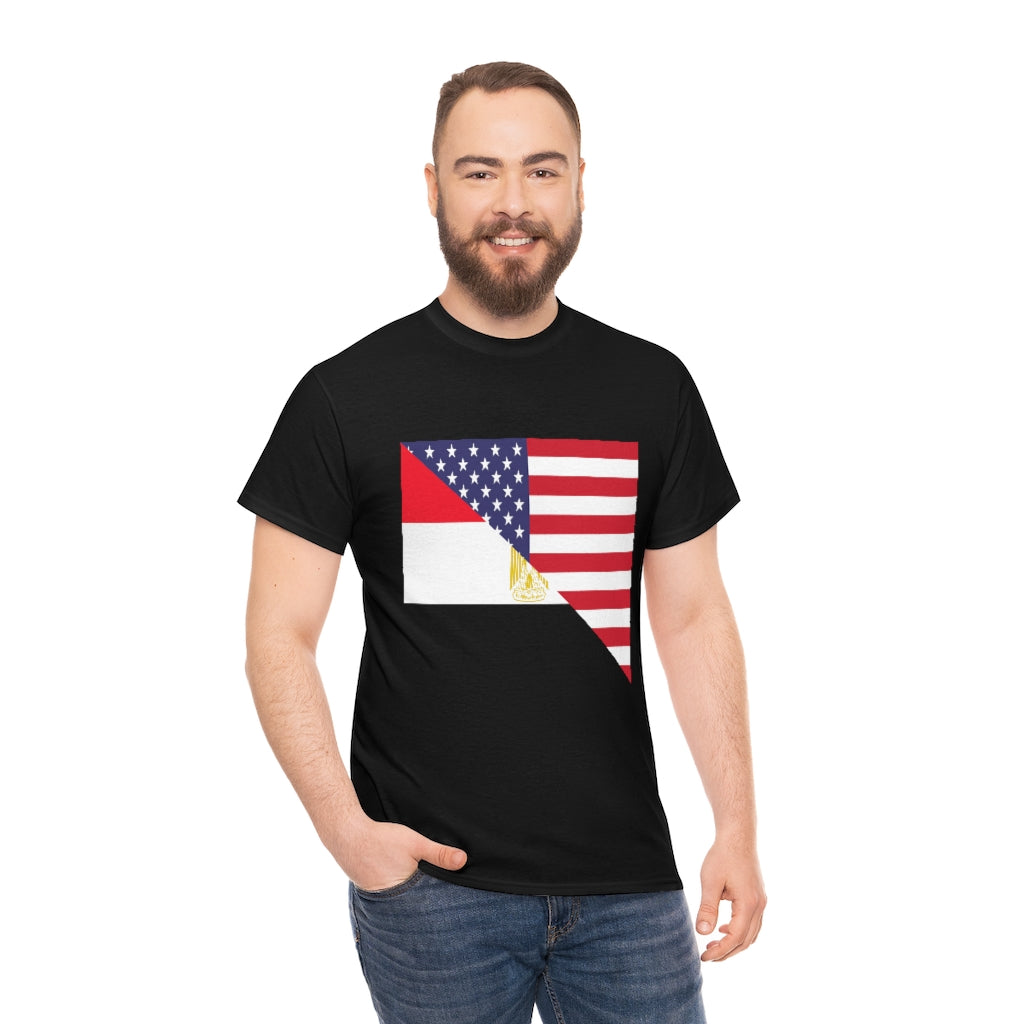 Egyptian American Flag Unisex Tee Shirt | Egypt Tshirt