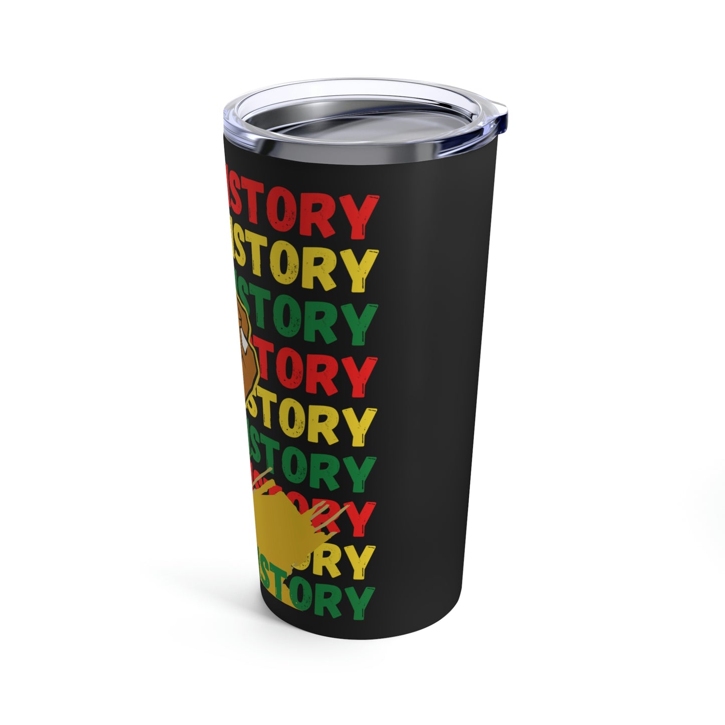 Black History Month Power Fist Black Excellence Tumbler 20oz