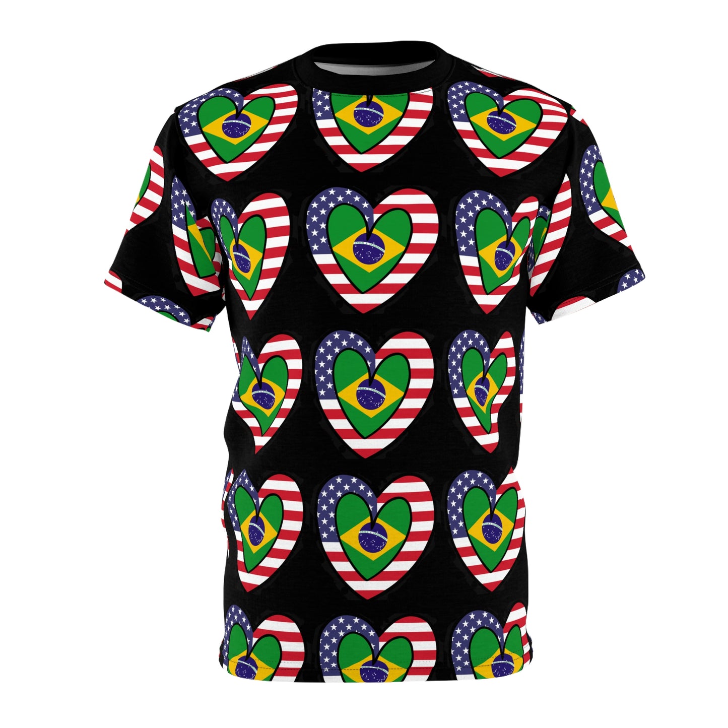 Brazilian American Unisex AOP Cut & Sew Tee | Brazil USA