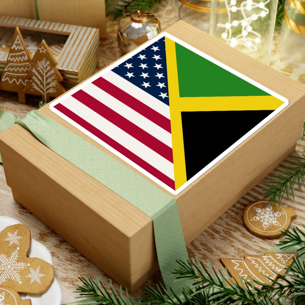 Jamaican-American Sticker | Jamaica USA