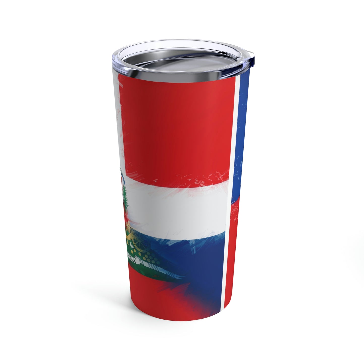 Haiti Dominican Republic Flag | Hispaniola DR Half Haitian Dominican Flag Tumbler 20oz