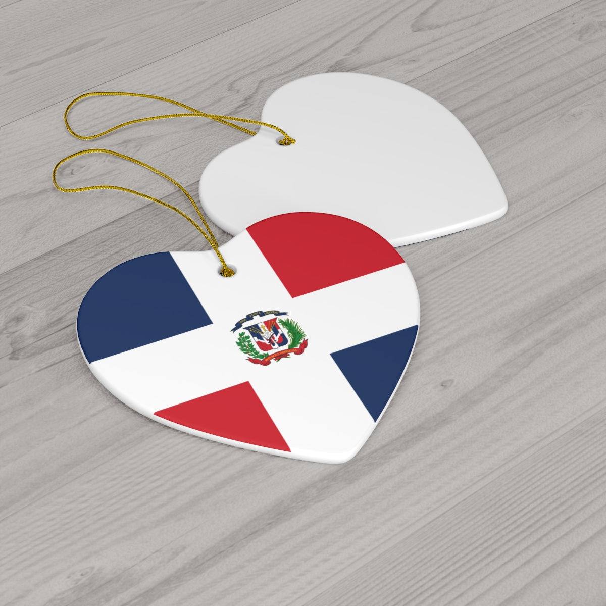 Dominican Republic Flag Ceramic Ornaments | DR Christmas Tree