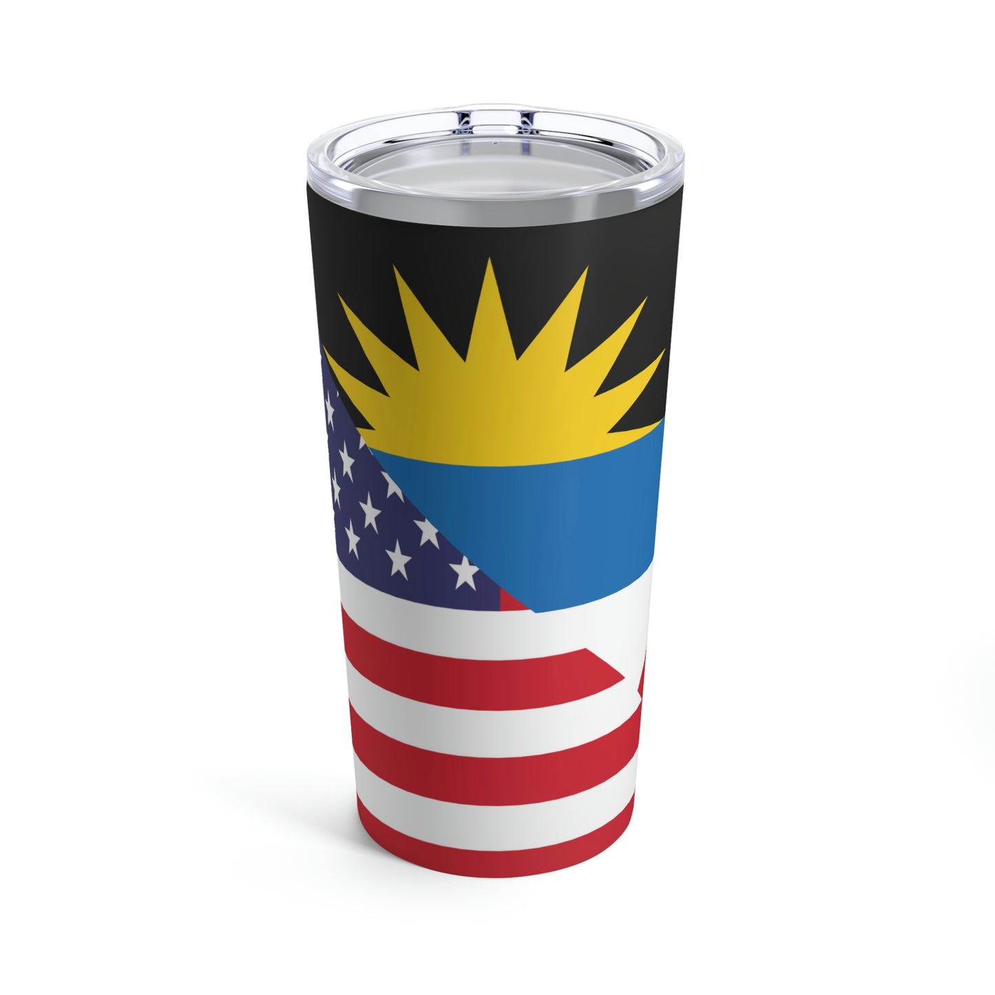 Antigua and Barbuda American Flag Antiguan USA Tumbler 20oz