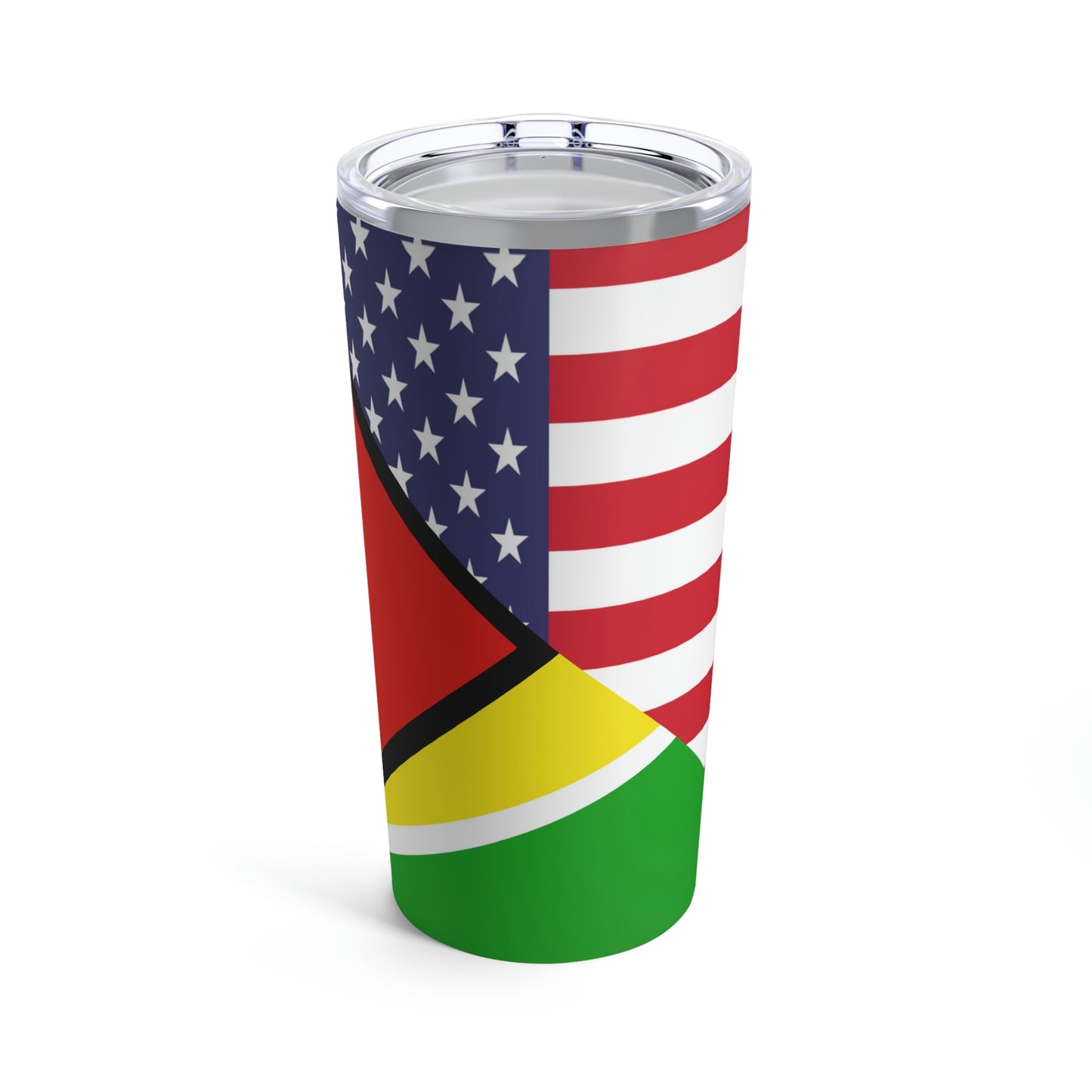 Guyana American Flag Half Guyanese USA Tumbler 20oz