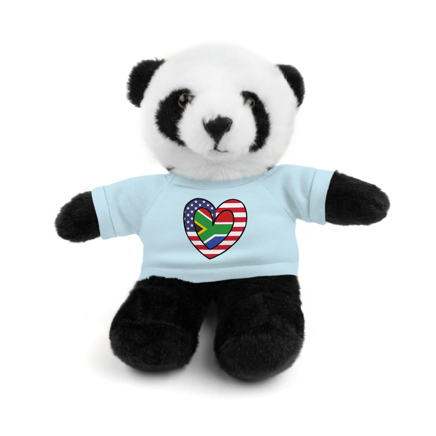 South African American Valentines Day Gift Stuffed Animal | SA USA Flag Toy