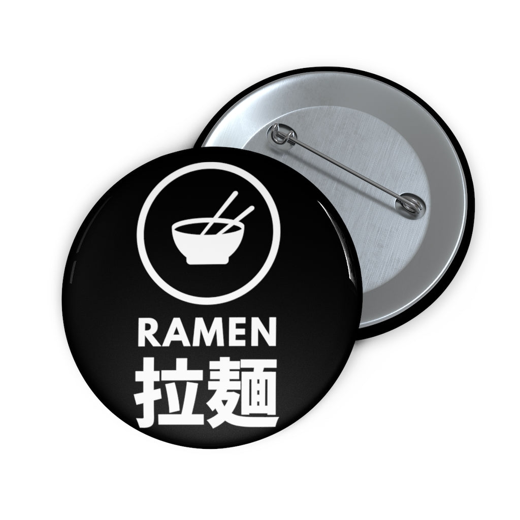 Ramen Kanji Pin Button | Ramen Lover Noodle Gang