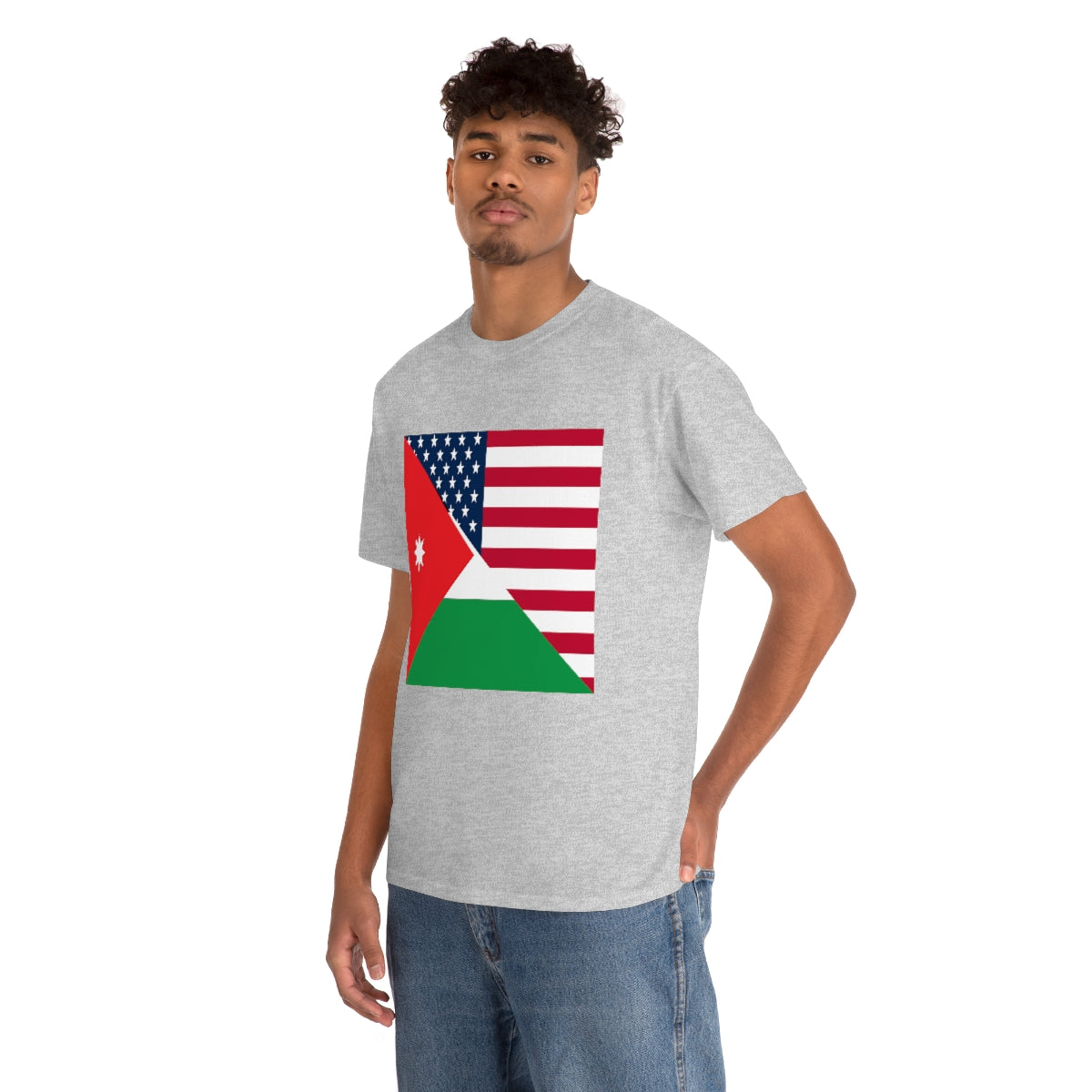 Jordan American Flag Half Jordanian USA T-Shirt | Unisex Tee Shirt