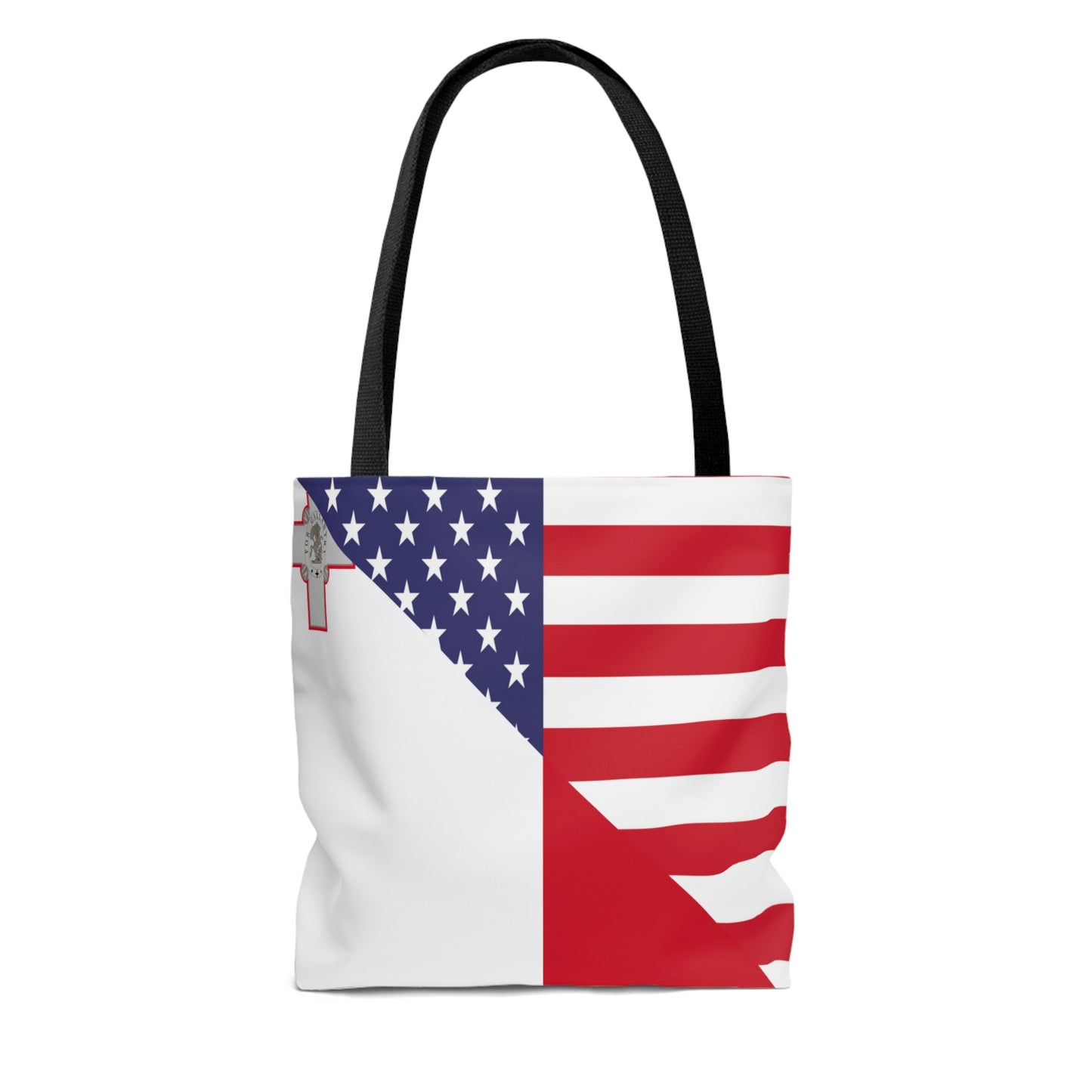 Maltese American Flag Malta USA Tote Bag | Shoulder Bag