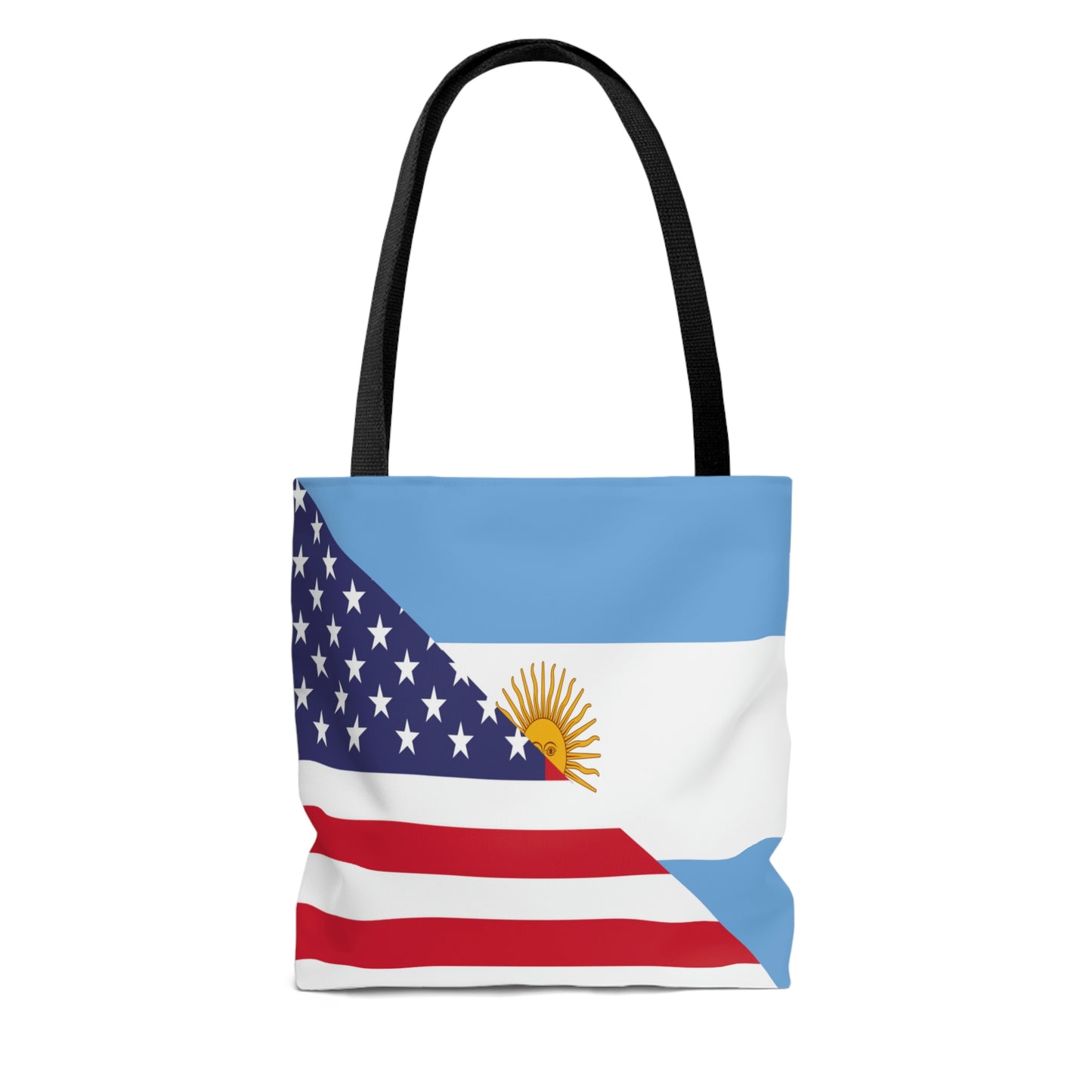 Argentina American Flag Argentinian USA Half Tote Bag | Shoulder Bag