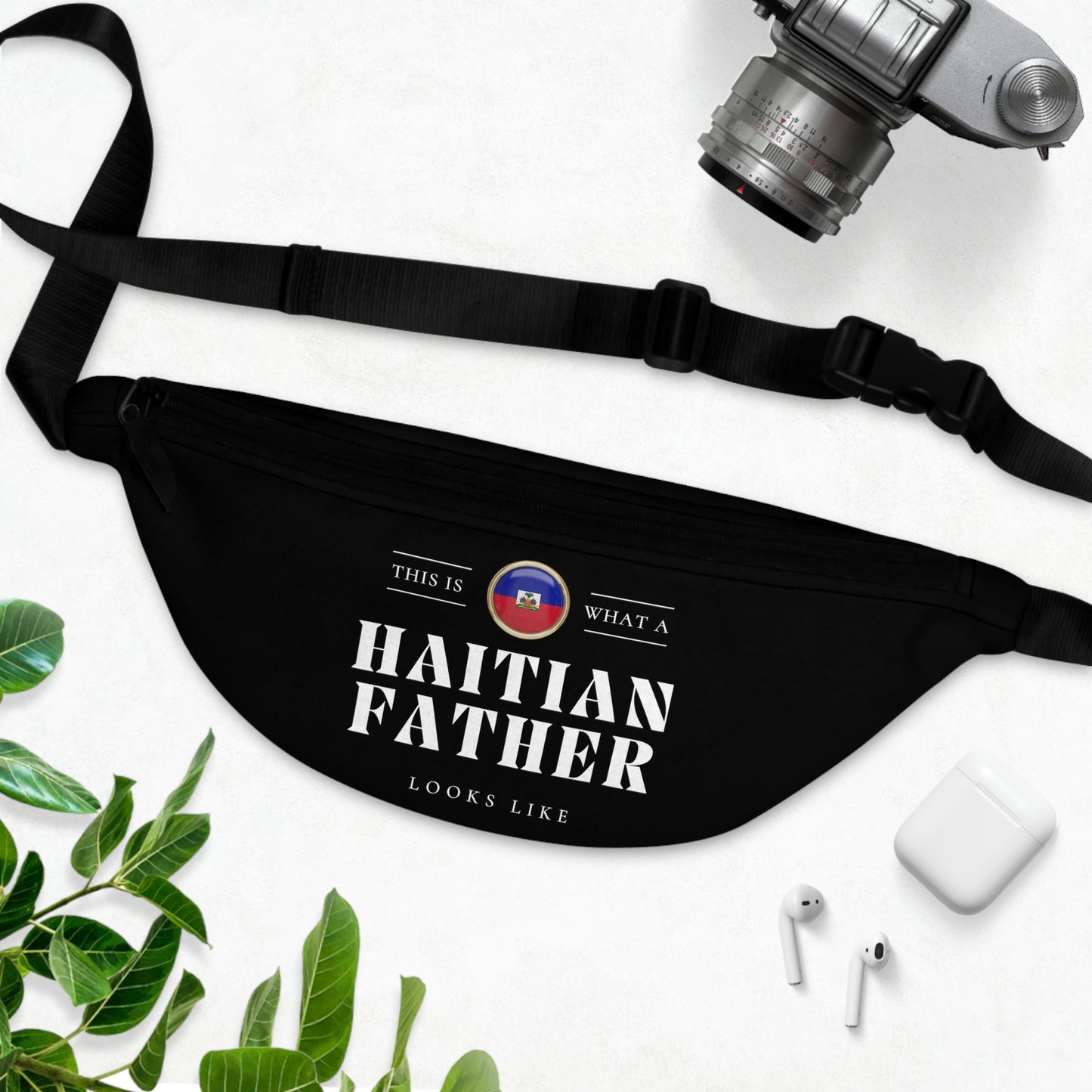 Haitian Father Looks Like Fathers Day Haiti Dad 2 Fanny Pack | Waist Bag