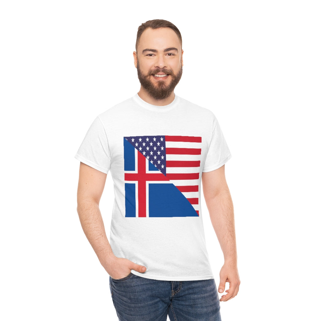 Iceland American Flag Tee Shirt | Icelander USA Tshirt