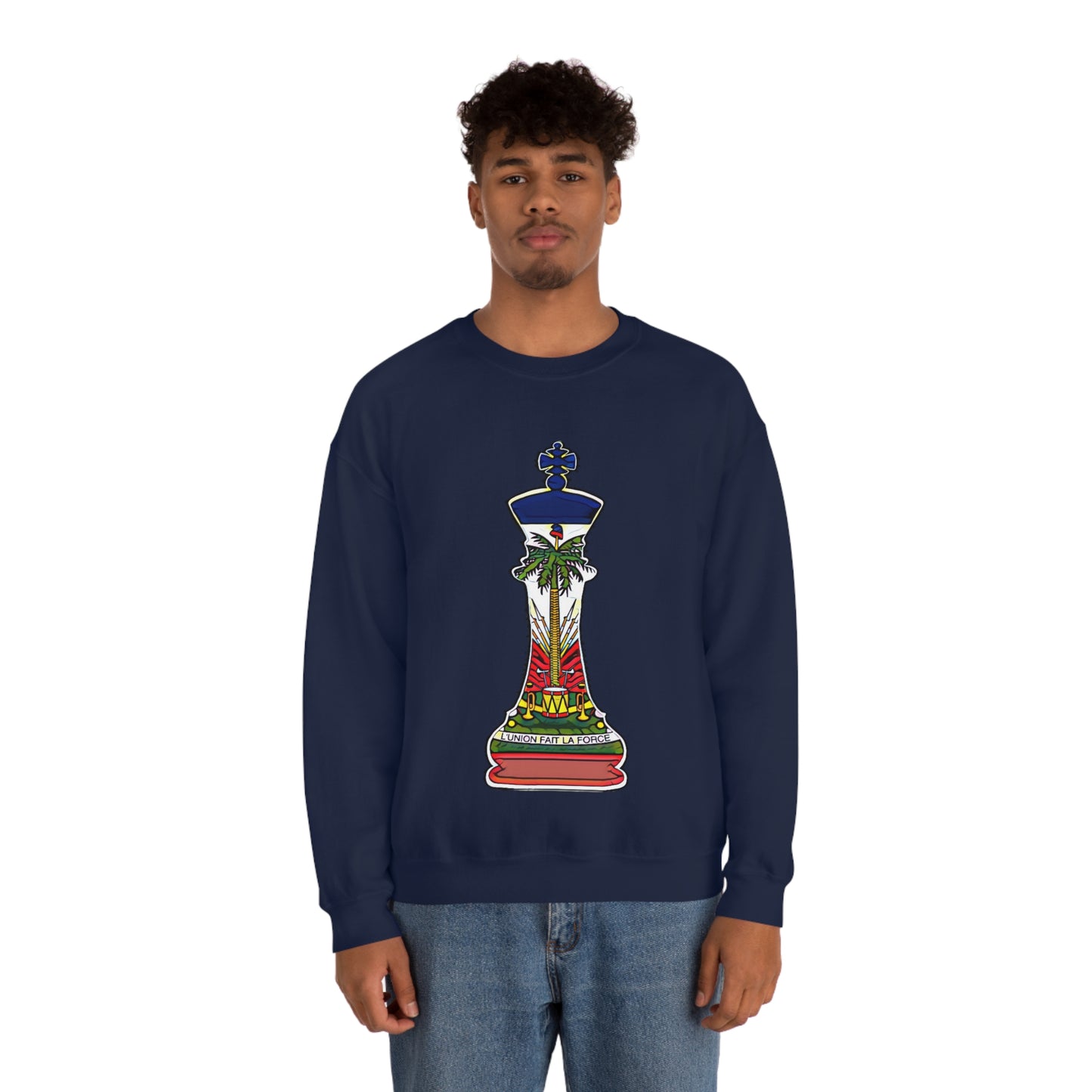 Haitian King Flag Crewneck Sweatshirt