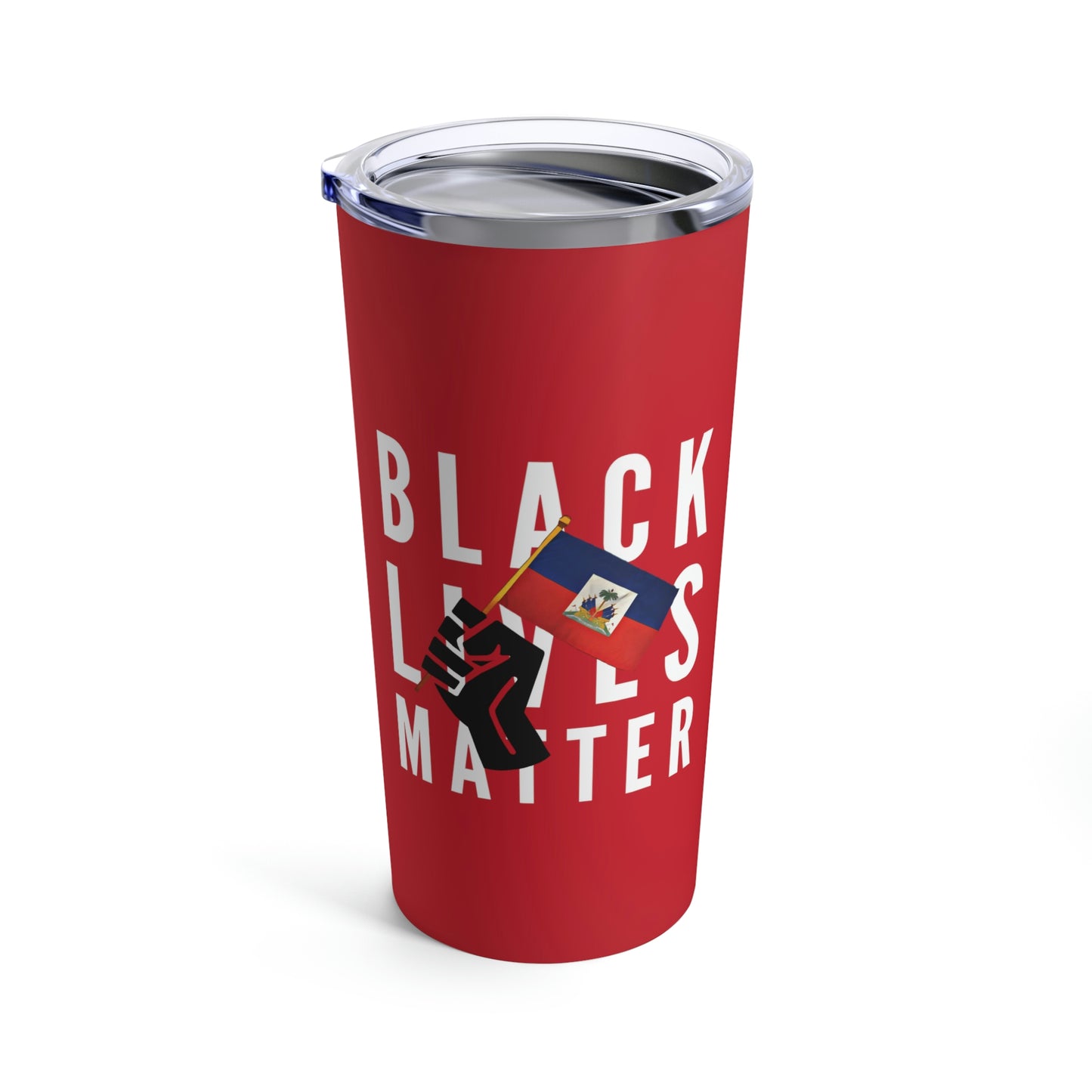 Black Lives Matter Haiti | BLM Haitian Flag Tumbler 20oz