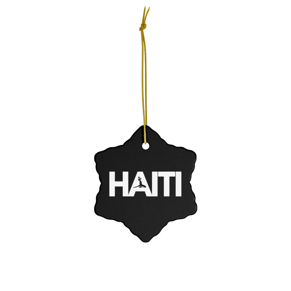 Haiti Text Ceramic Ornaments | Ayiti Christmas Tree