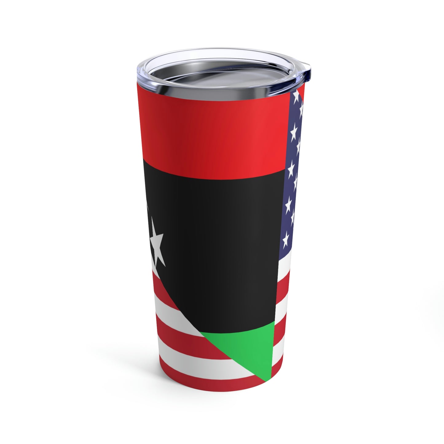 Libya American Flag Libyan USA Tumbler 20oz