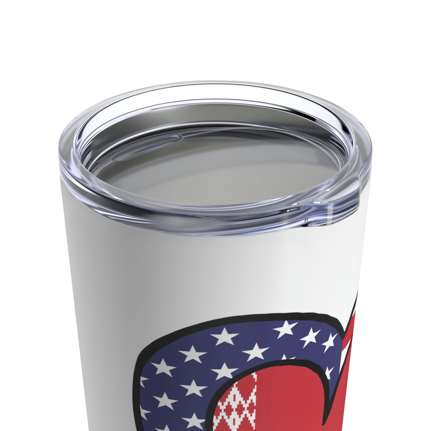 Belarusian American Heart Valentines Day Gift Half Belarus USA Flag Tumbler 20oz Beverage Container