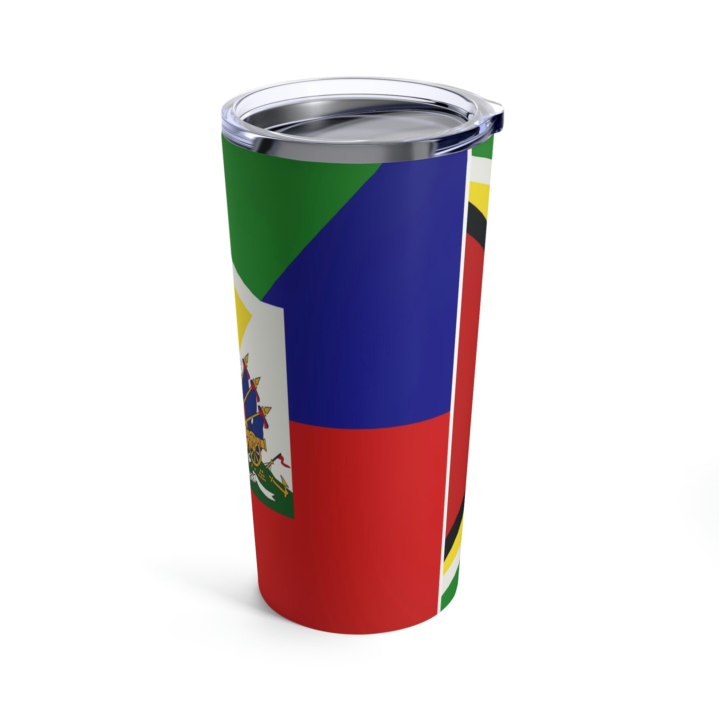 Guyanese Haitian Flag | Half Guyana Haiti Flag Tumbler 20oz