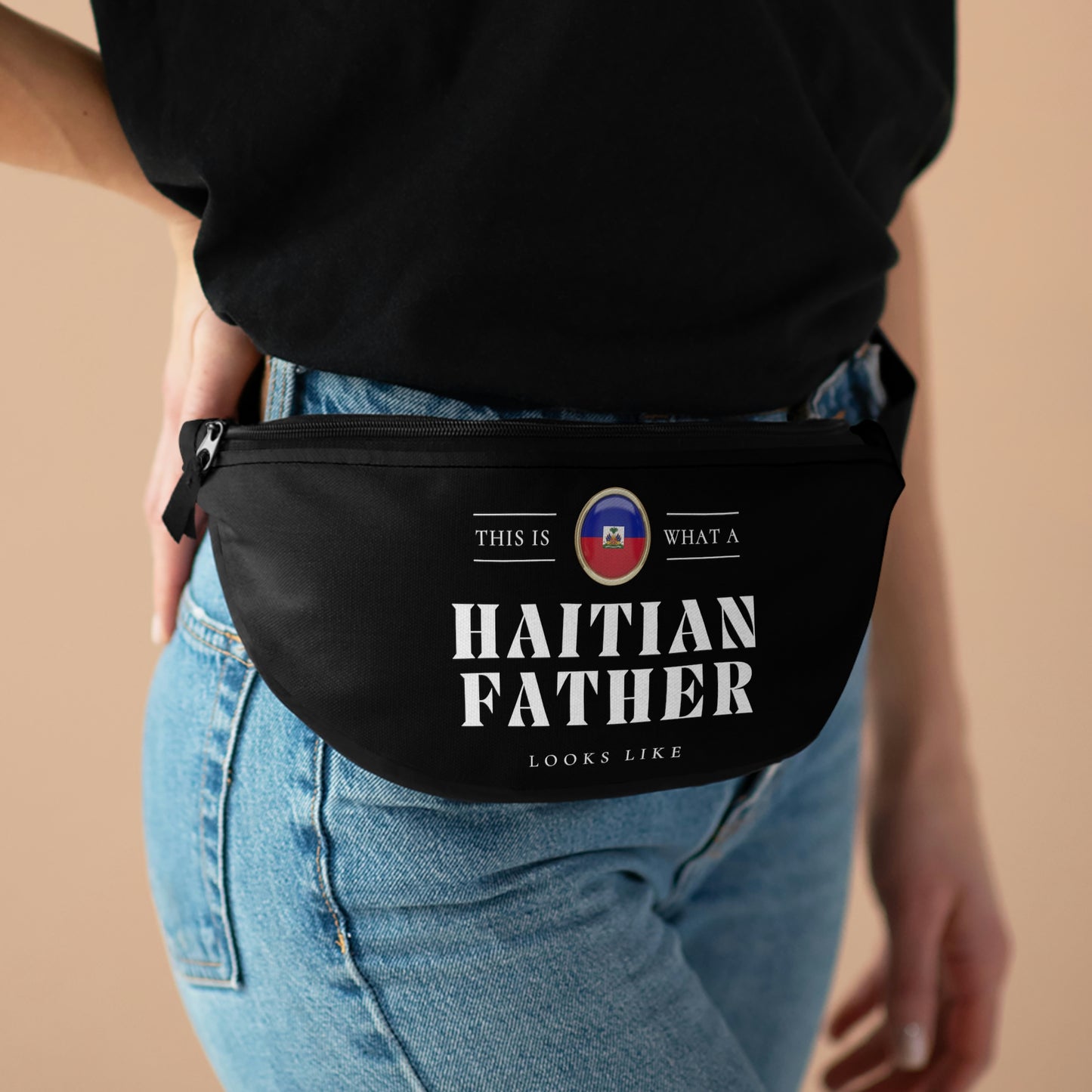 Haitian Father Looks Like Fathers Day Haiti Dad 2 Fanny Pack | Waist Bag