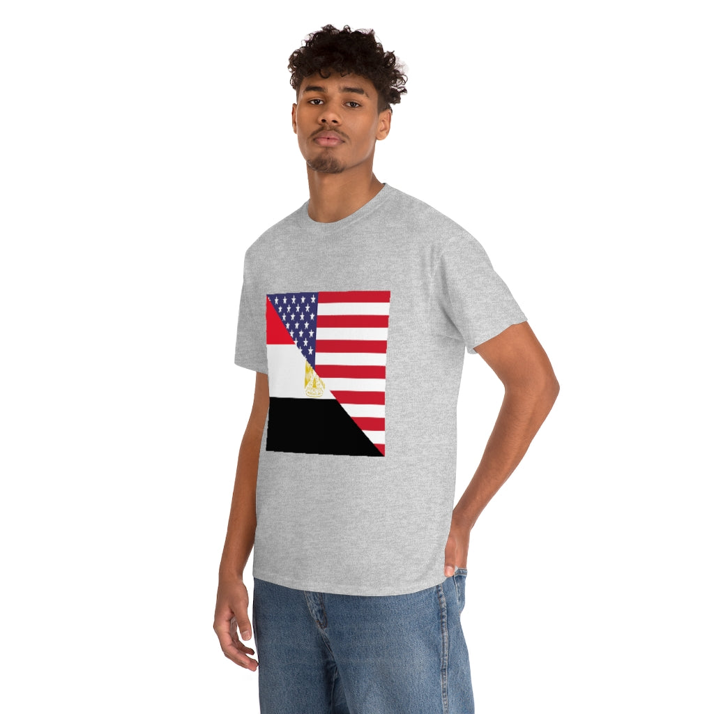 Egyptian American Flag Unisex Tee Shirt | Egypt Tshirt