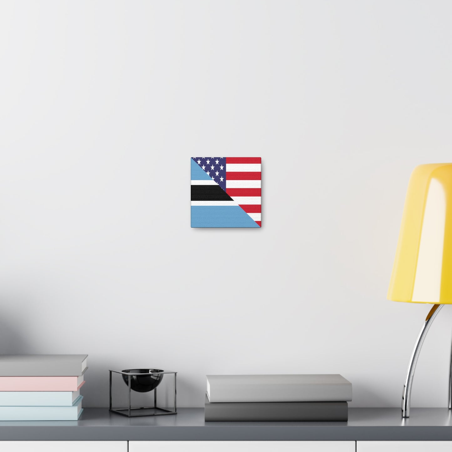 Botswana American Flag USA Canvas Gallery Wraps | Wall Art