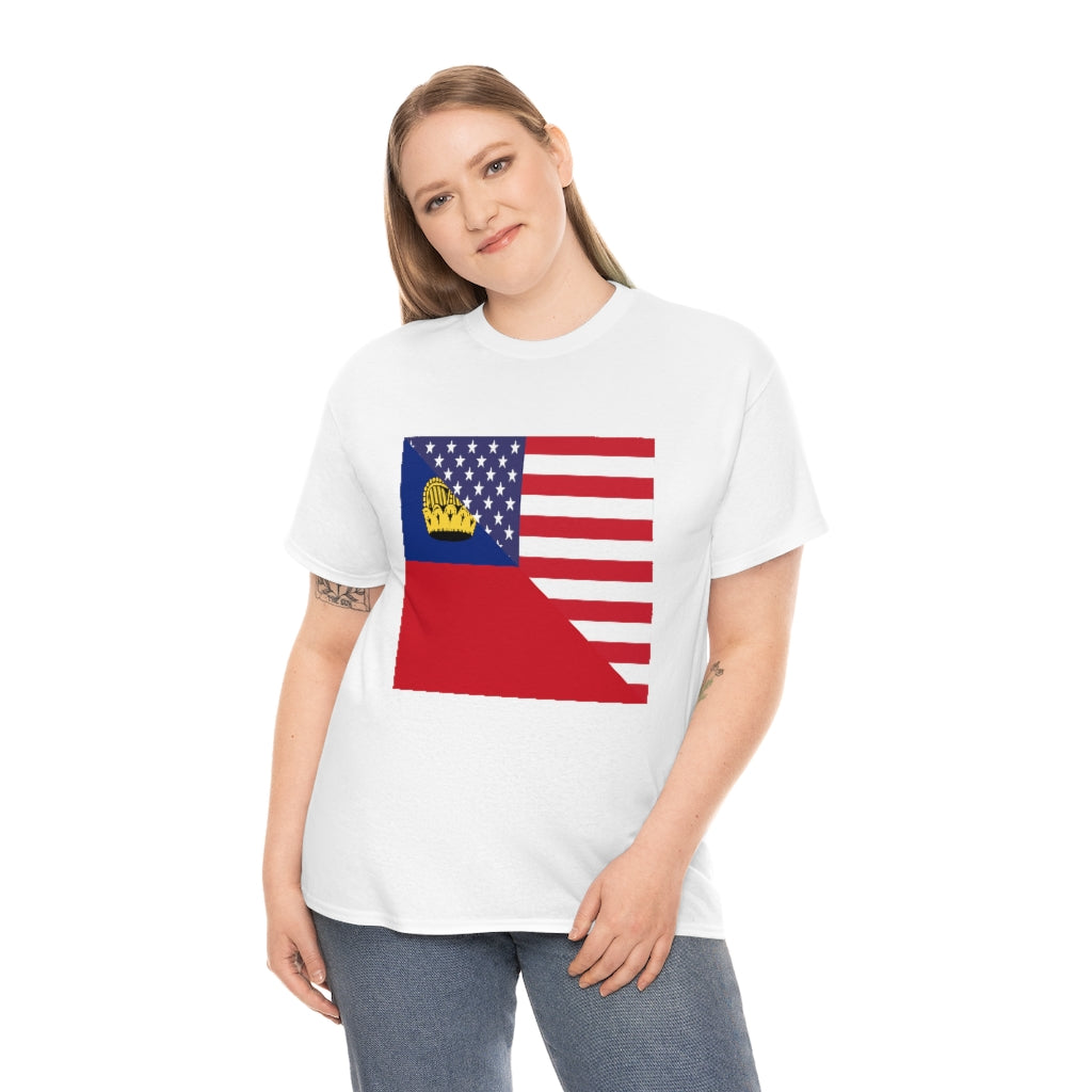 Liechtenstein American Flag Shirt | Unisex USA Men Women TShirt