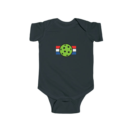 Pickleball USA Pickleballer Ball Baby Bodysuit | Newborn Boy Girl