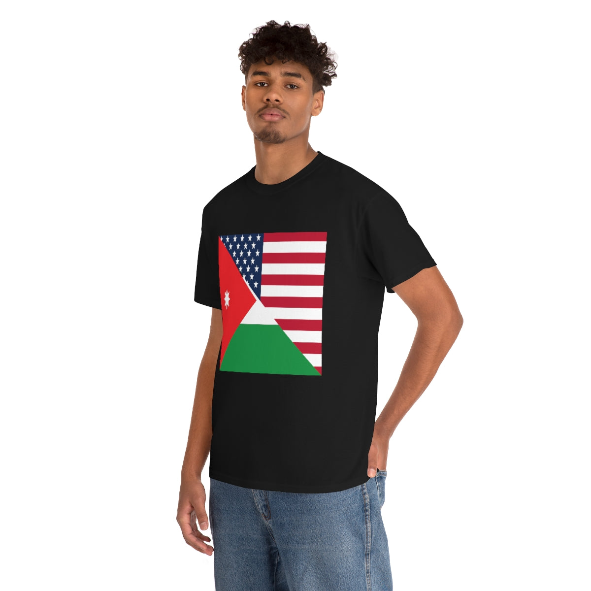 Jordan American Flag Half Jordanian USA T-Shirt | Unisex Tee Shirt