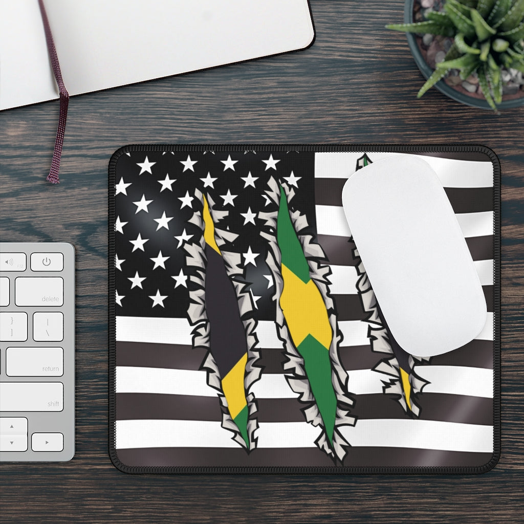 Jamaican American Flag Computer Laptop Mousepad | Jamaica USA