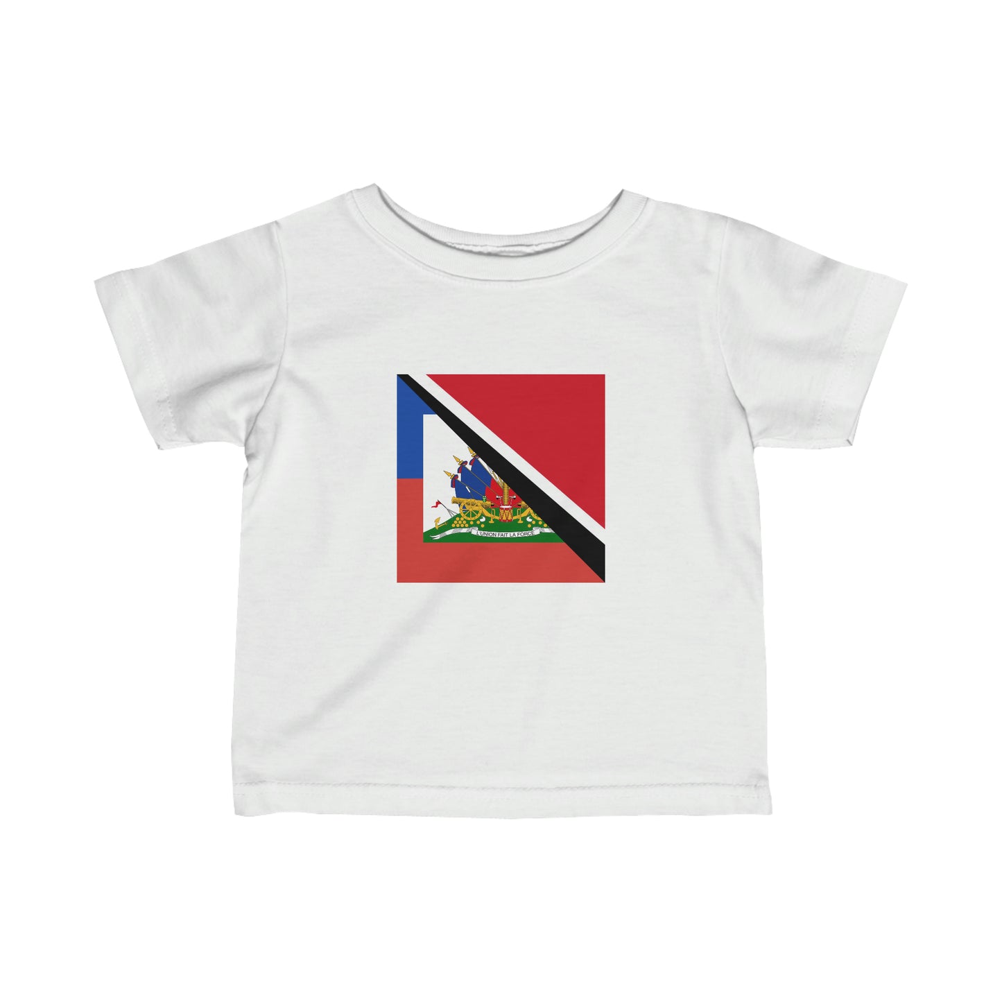 Infant Haitian Trinidad and Tobago Flag Haitian Trini Toddler Tee Shirt