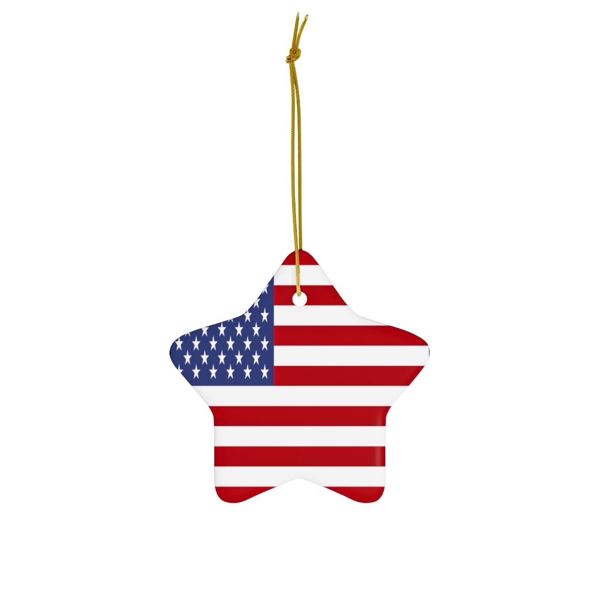 USA Flag Ceramic Ornaments | United States Christmas Tree