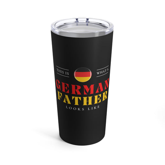 German Father Looks Like Germany Flag Fathers Day Tumbler 20oz Beverage Container