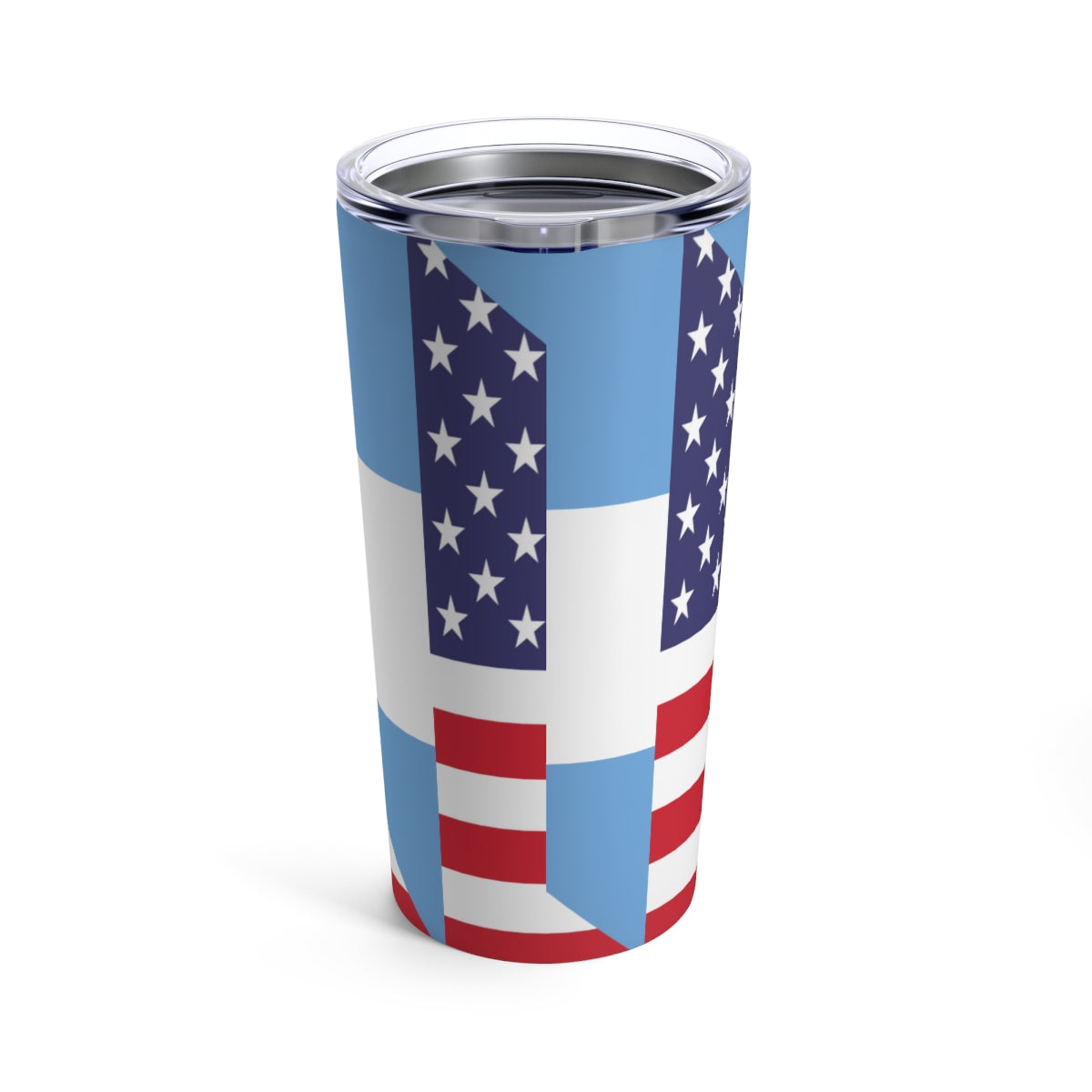 Argentina American Flag Argentinian USA Half Tumbler 20oz