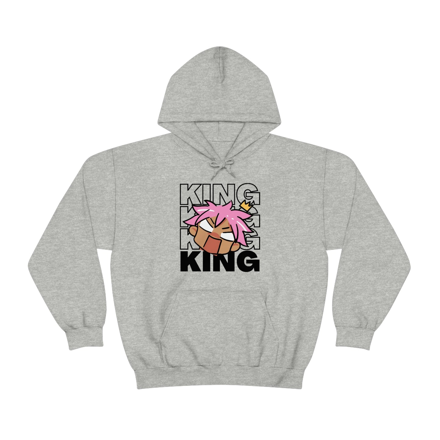 Anime King Royalty Crown 2 Hoodie | Unisex Pullover Hooded Sweatshirt