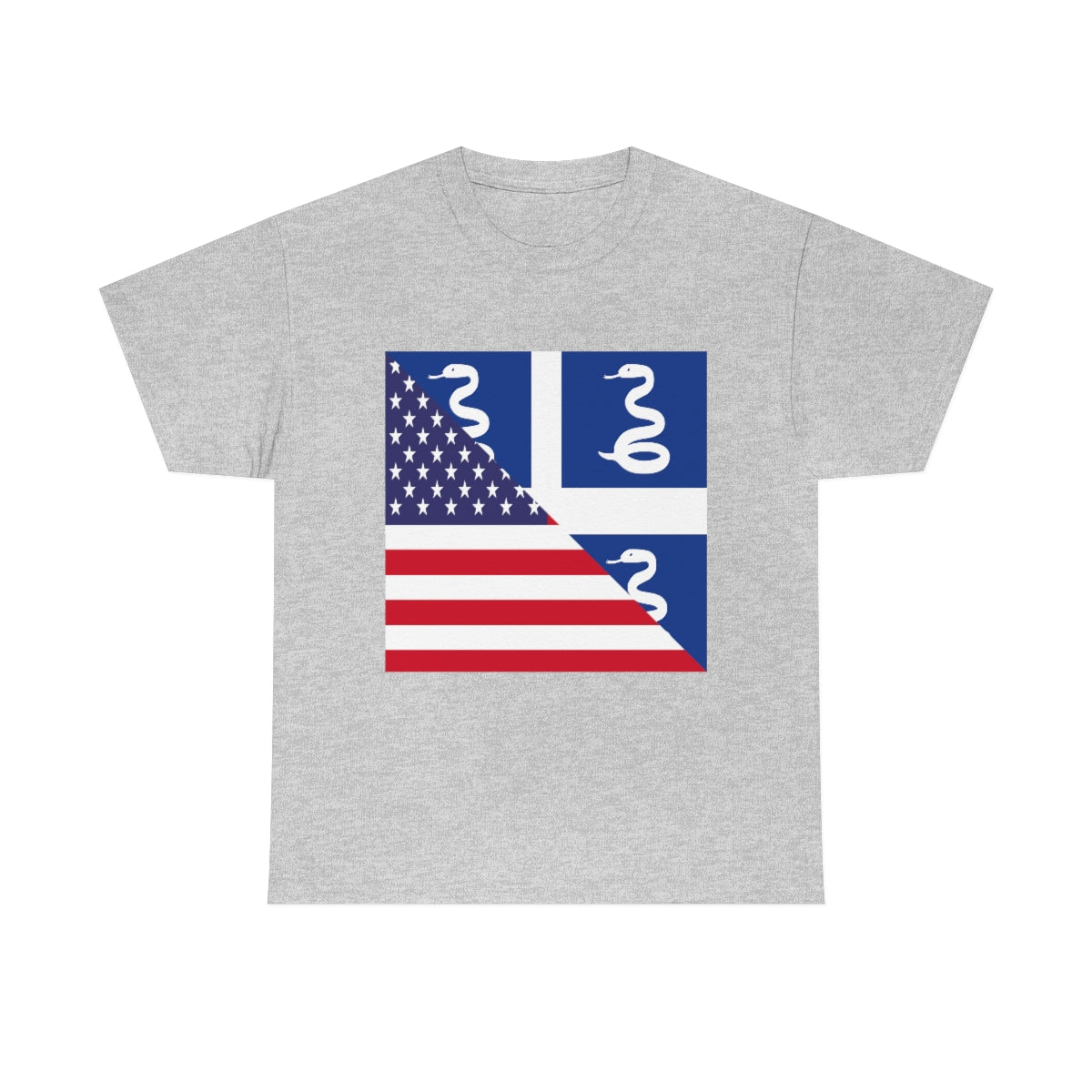 Martinique American Flag Half Martinician USA T-Shirt | Unisex Tee Shirt