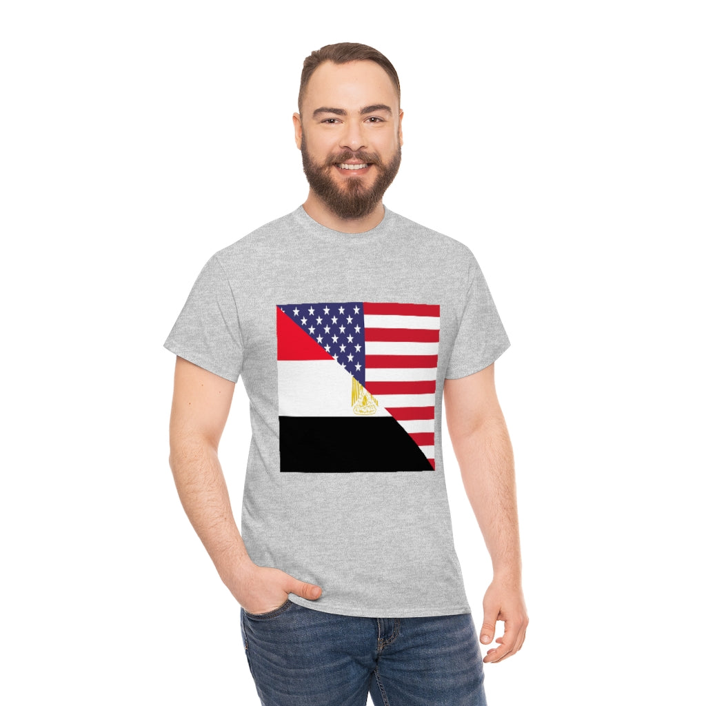 Egyptian American Flag Unisex Tee Shirt | Egypt Tshirt