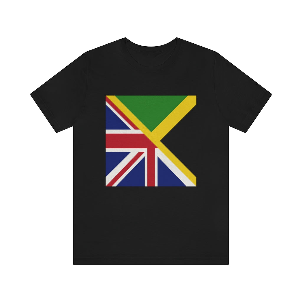 Great Britain Jamaican Flag Shirt | Half Jamaica England Flag Unisex Tee