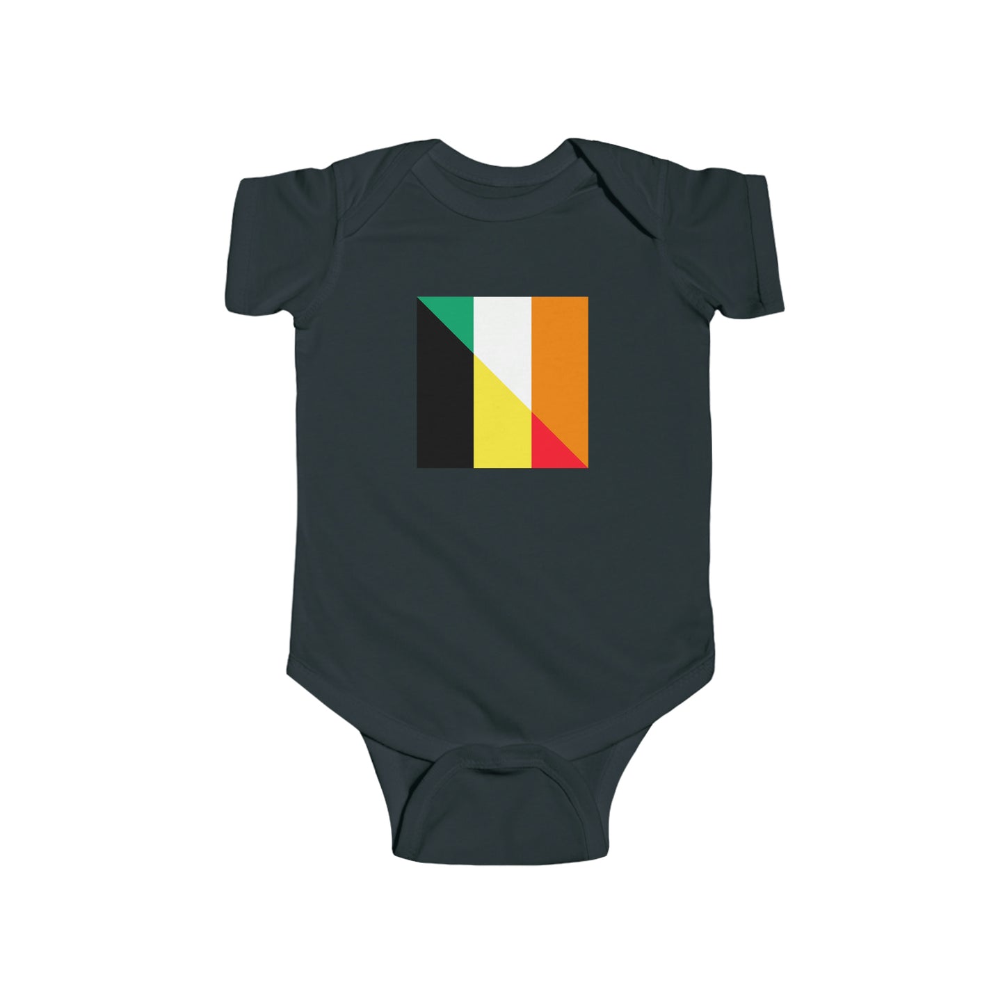 German Irish Flag Half Germany Ireland Baby Bodysuit | Newborn Boy Girl