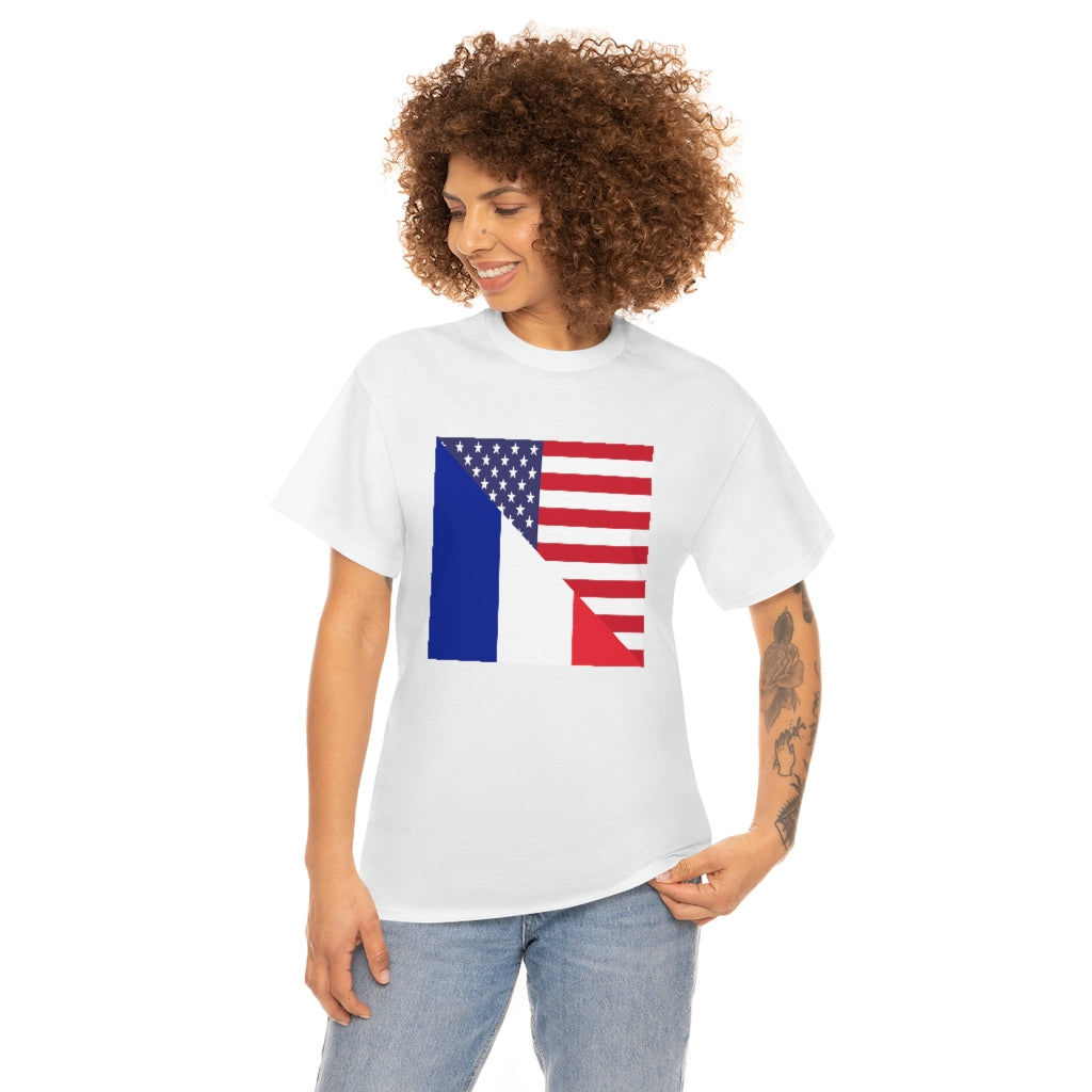 France American Flag T-Shirt | Unisex French Men Women Tee